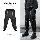 2025春夏休闲裤男机能风日系炸街青春小脚潮流工装裤子K845P65，男装工装外套，星座101A-3