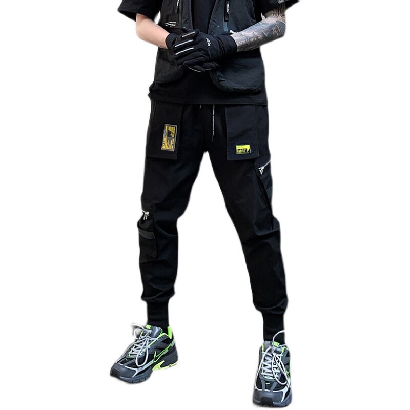 2025年春夏休闲裤男机能风日系青春小脚裤潮工装裤子K843P55,男装工装外套,星座101A-3