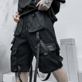 夏季日系港风潮流短裤男炸街工装直筒五分青年裤子DK06P75，男装牛仔裤，星座101A-3
