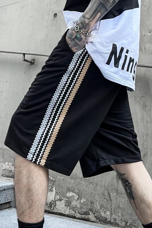夏季短裤男潮流宽松休闲中裤ins潮牌五分直筒流行裤子DK65P55,男装牛仔裤,星座101A-3