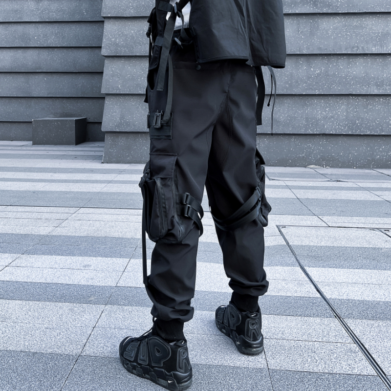 2025春季机能风伞兵工装裤男潮流宽松束脚休闲ins长裤K952P115,男装工装外套,星座101A-3