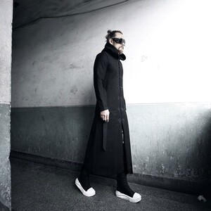 欧美潮男保暖外套男士长款大衣时尚男 F91 P155图片