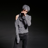 2024春夏潮男演出服韩版修身夜店酒吧DJ个性发型师服装CT44P55，男装T恤，星座101A-3
