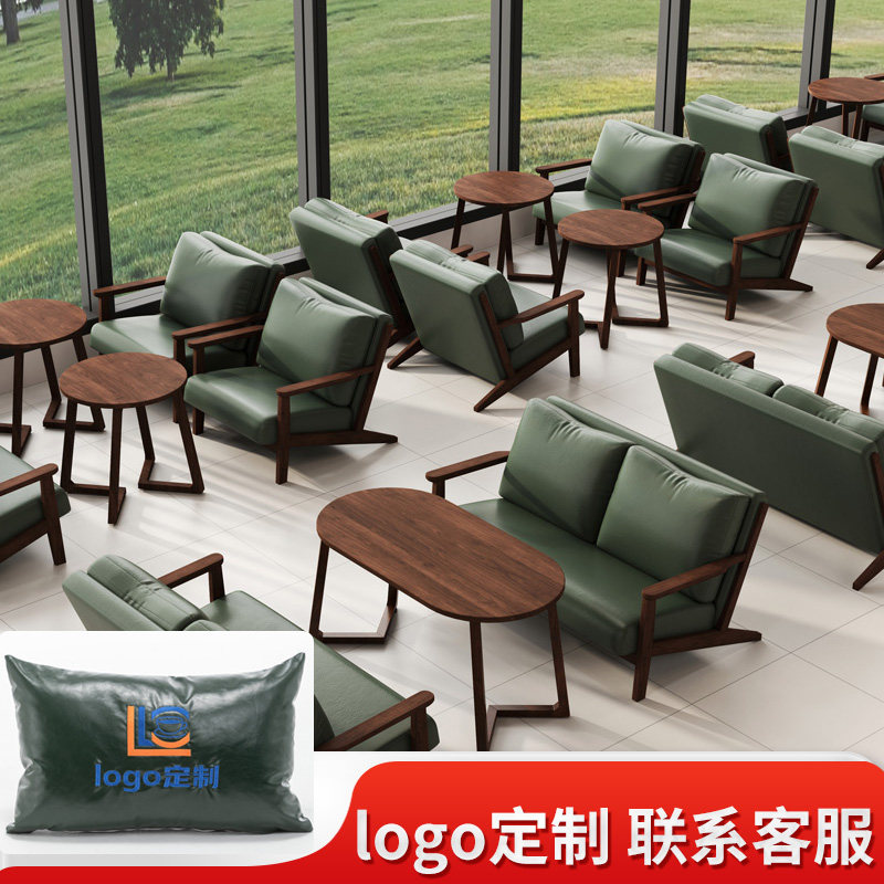 酒吧清吧奶茶店咖啡厅桌椅组合餐厅墨绿卡座沙发洽谈酒馆商用休闲