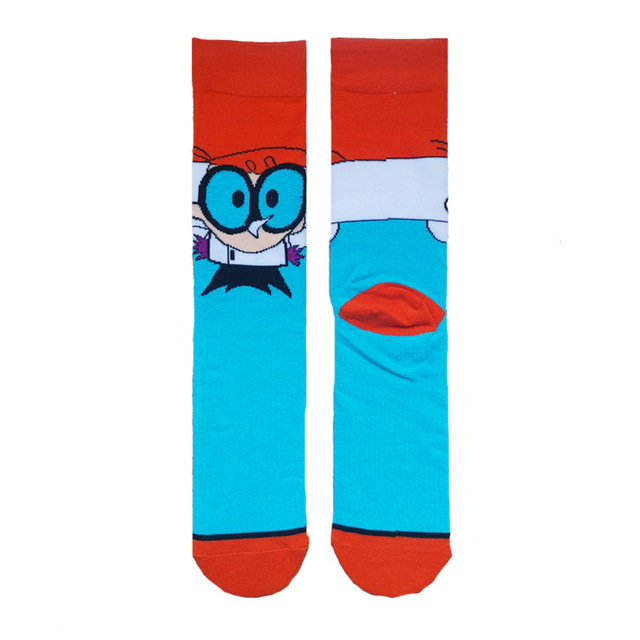 Personality funny Anime socks Cartoon happy socks Sock man thumbnail 8