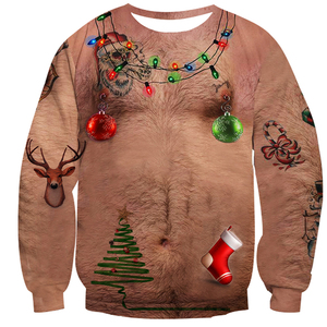 Men's Autumn Winter Novelty Top Ugly Christmas Sweater 2024