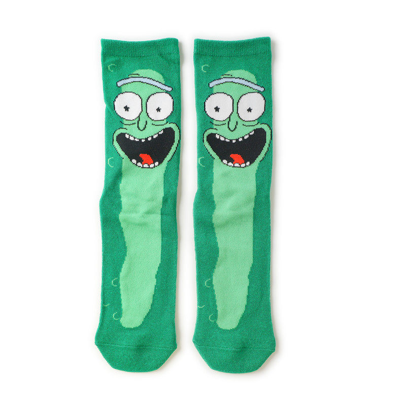 Personality funny Anime socks Cartoon happy socks Sock man thumbnail 2