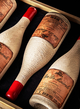 法国原瓶进口矿质泥蜡封珍藏红酒整箱混酿干红葡萄酒2支送礼礼盒