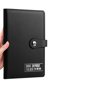 定期存单收纳本多功能现金存单夹银行大额纸质存单卡一体包防水收藏夹皮大容量收集存款存折活页存单票据夹子