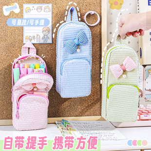 书包笔袋小清新小学生2025超火文具盒新款男孩文具袋女孩儿童铅笔盒大容量初中学生用帆布高颜值ins风笔袋