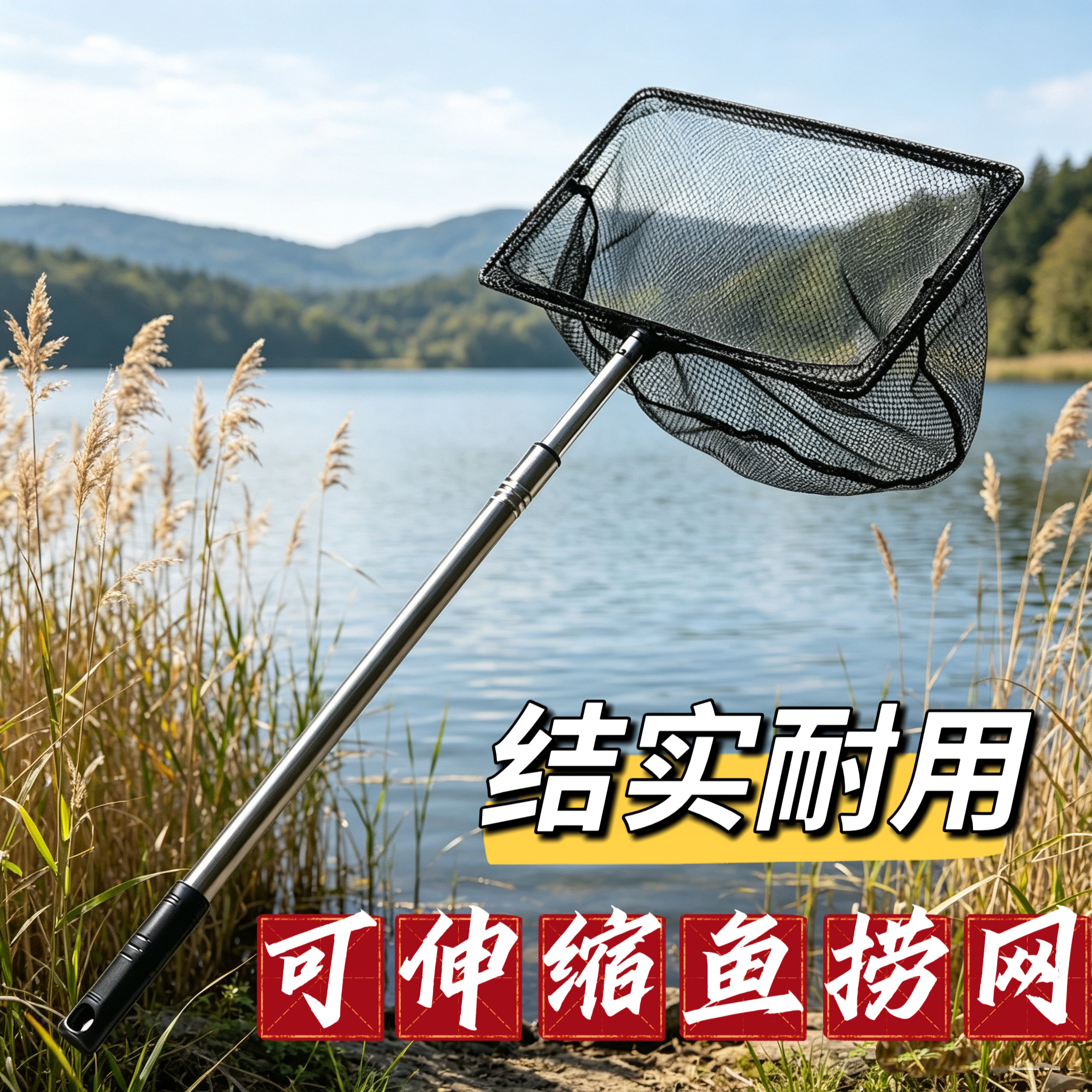 鱼缸捞鱼网不锈钢鱼网兜手抄网观其它水族用具设备