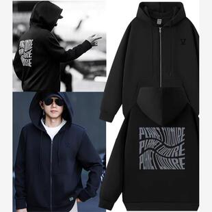 张杰演唱会同款行星文化拉链印花字母卫衣未live开往1982秋冬外套