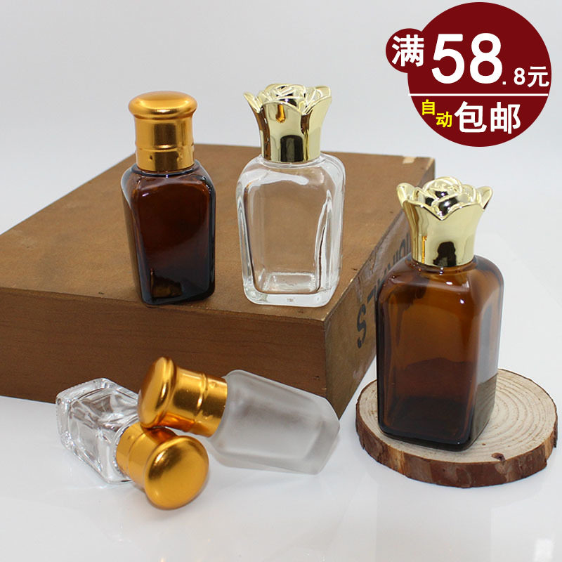 茶色精油分装瓶子化妆品分装瓶子