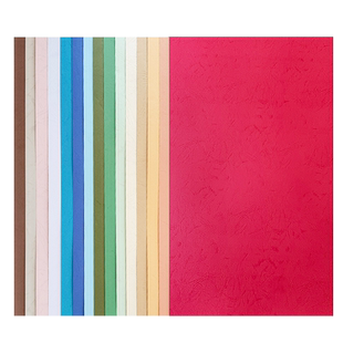 元浩大张彩色卡纸皮纹纸全开幼儿园手工硬卡纸纹理超大白色蓝色棕色绿色灰色环创背景立体加厚230G封面纸书皮