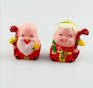 生日蛋糕装饰塑料寿星寿公寿婆老人做寿生日寿星公寿桃蛋糕玩具