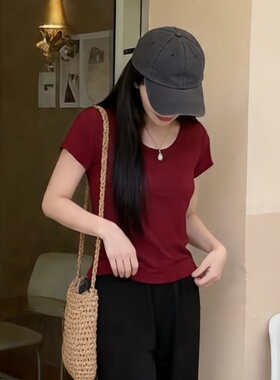 钱章章 面膜T~奥地利兰精天丝亲肤软糯显瘦百搭小飞袖短袖女夏