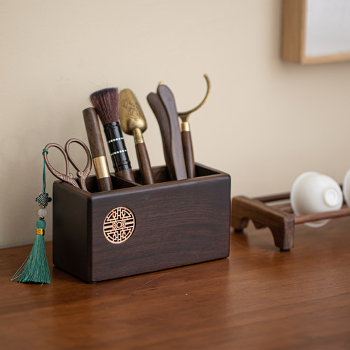 高档胡桃木茶道六君子套装