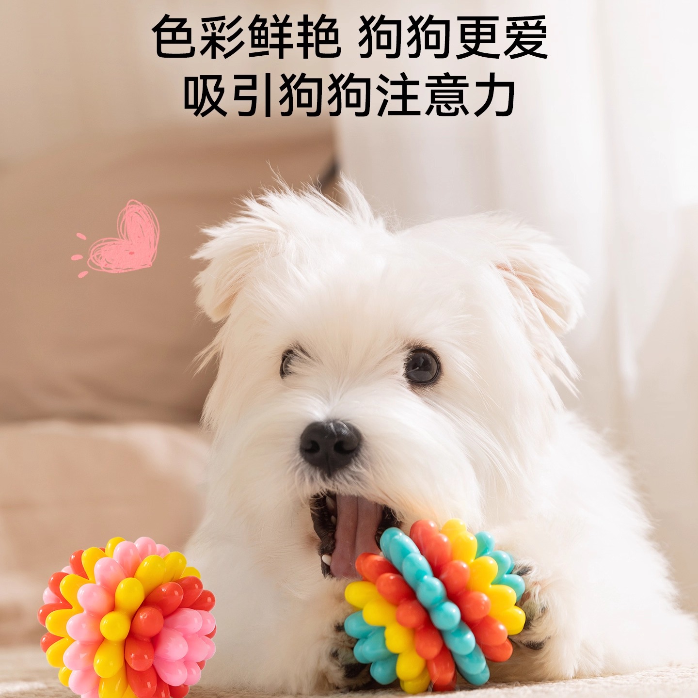 【小狗狗很好咬】橡胶弹力多肉球
