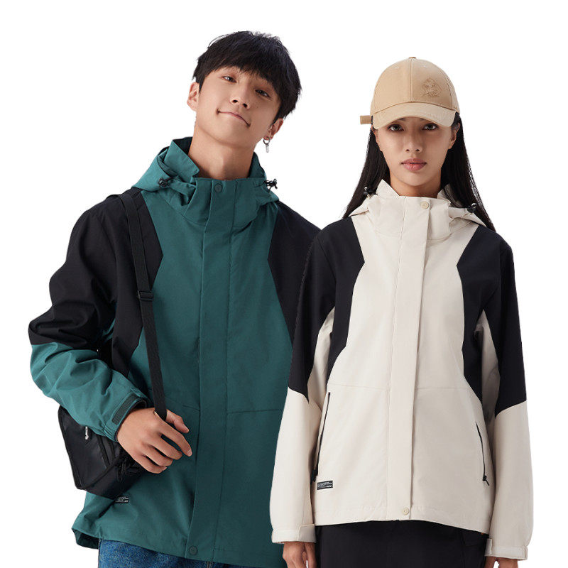 TECTOP探拓户外秋冬季防风两件套三合一冲锋衣男女款徒步登山外套