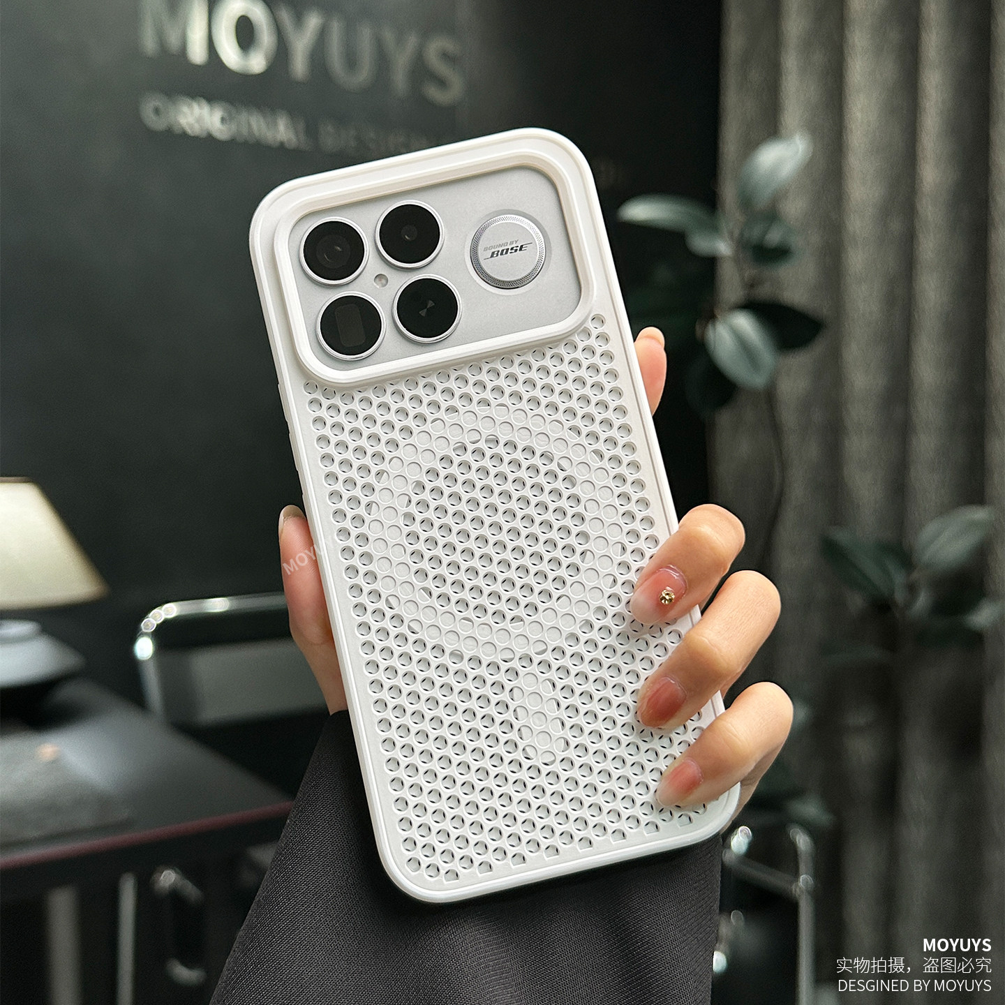 适用红米k90promax手机壳k90网孔透气k80pro高级感