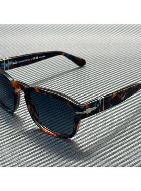 Persol PO3386S男太阳眼镜1232S3棕色棕色珍珠蓝色偏光