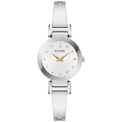 宝路华Bulova 96P241女手表女士Marc Anthony石英银不锈钢