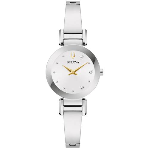 宝路华Bulova 96P241女手表女士Marc Anthony石英银不锈钢