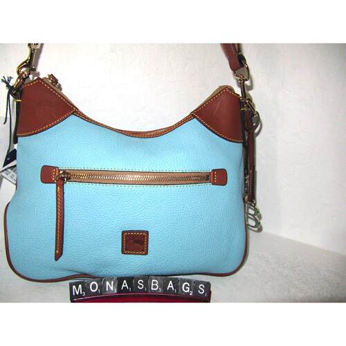 Dooney  Bourke Caribbean蓝色荔枝皮流浪包单肩包288