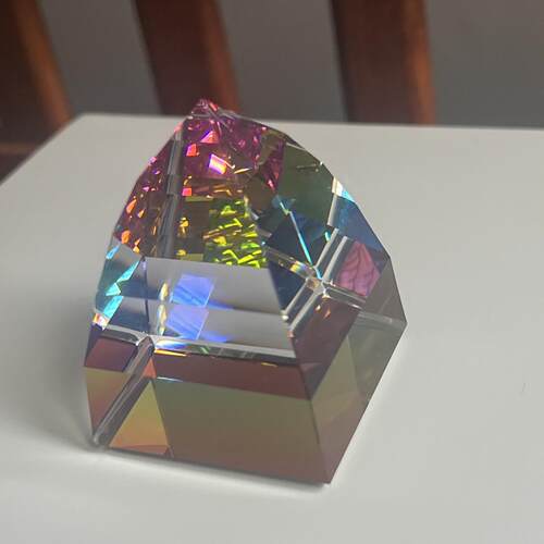 SWAROVSKI施华洛世奇小号Pyramid镇纸7450 NR 050 000 Mint