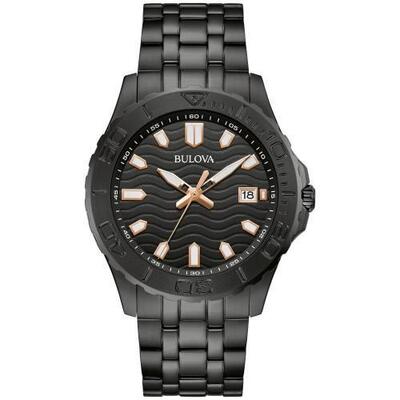 宝路华Bulova 98B438男手表男士运动日期Indicator黑色