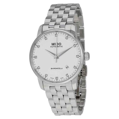 美度Mido M86004661男手表Baroncelli II自动机械白色表盘