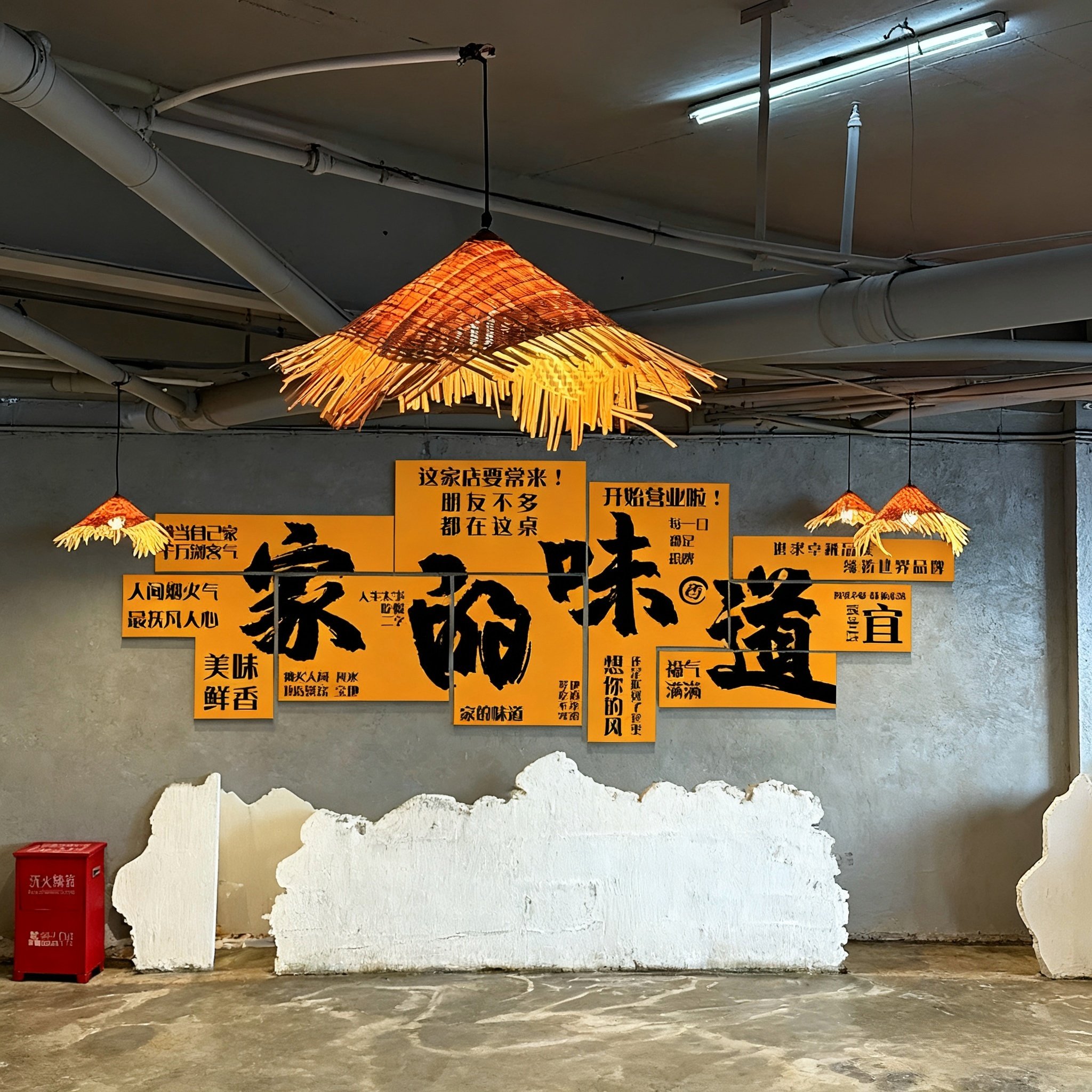 【免费设计】墙面装饰欢迎光临