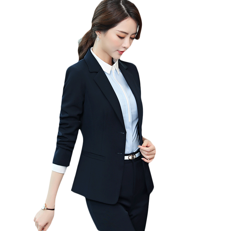 春秋職業(yè)裝女裝職業(yè)套裝女小西服西裝套裝女士外套正裝面試工作服