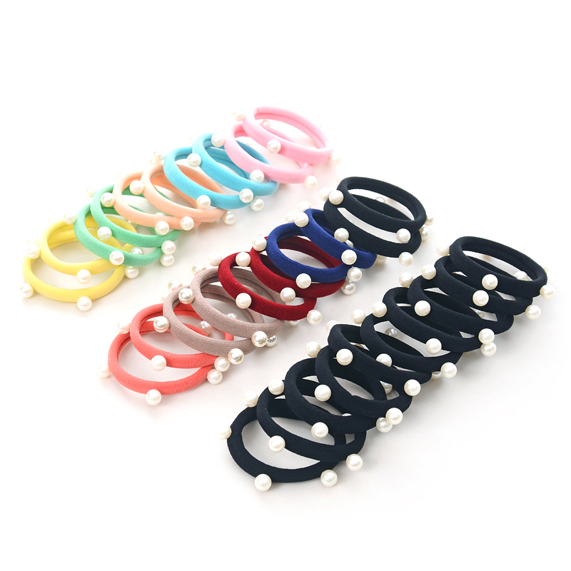 高弹力加粗无接缝耐用橡皮筋发圈