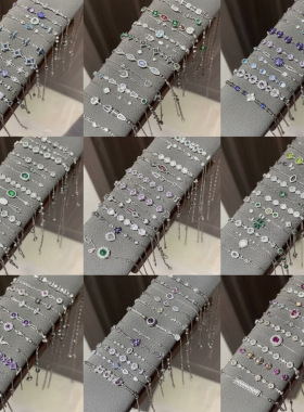 锆石几何手链轻奢感手环跨境超闪百搭手饰女款红书工厂家