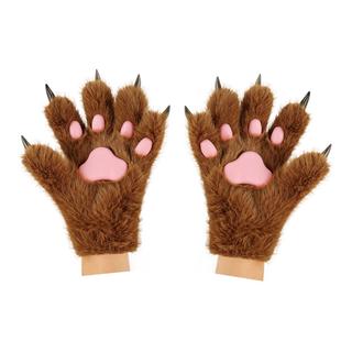 跨境萬圣節毛絨貓爪獸裝 獸爪手 手套cosplay漫展貓咪爪子道具獸裝