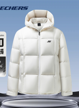 斯凯奇连帽羽绒服秋冬新款高充绒加厚泡芙格男女情侣装面包服外套