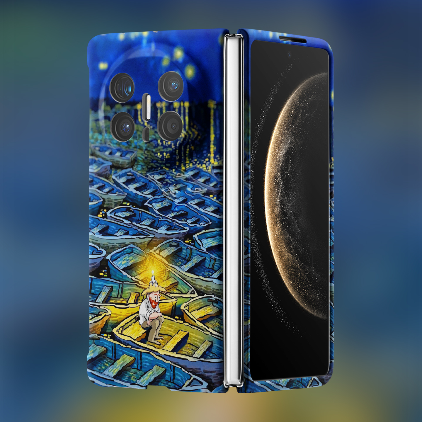 适用华为折叠屏强磁夜光小众