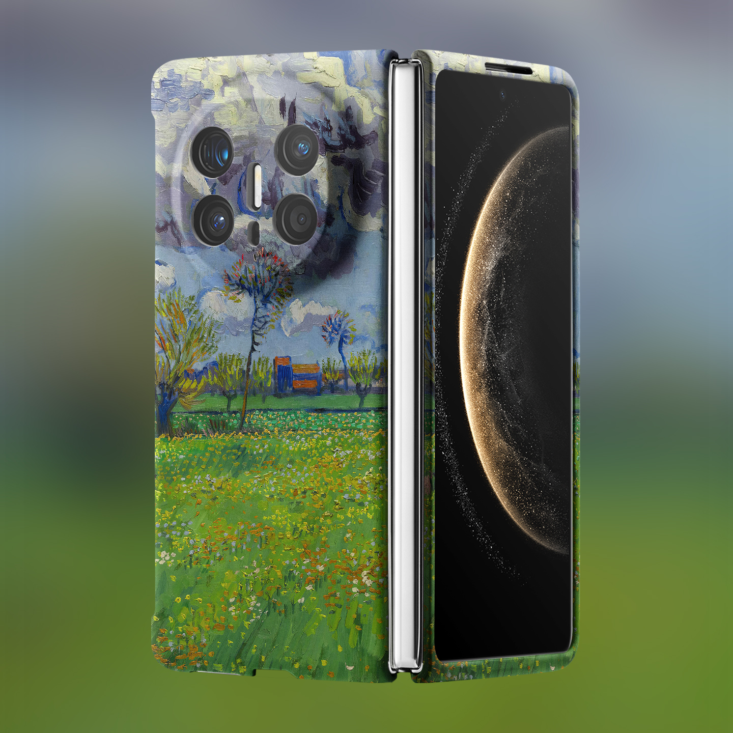 适用华为折叠屏强磁夜光小众