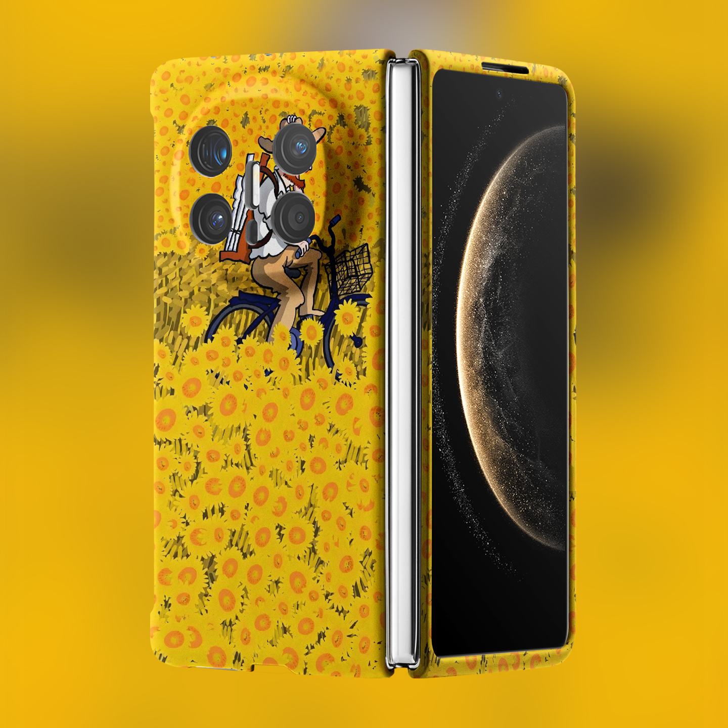 适用华为折叠屏强磁夜光小众