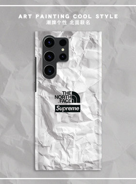 magsafe磁吸北面SUP适用三星S25ultra手机壳新款S24+全包边防摔s23超薄硬壳s22简约S21潮牌Note20情侣保护套