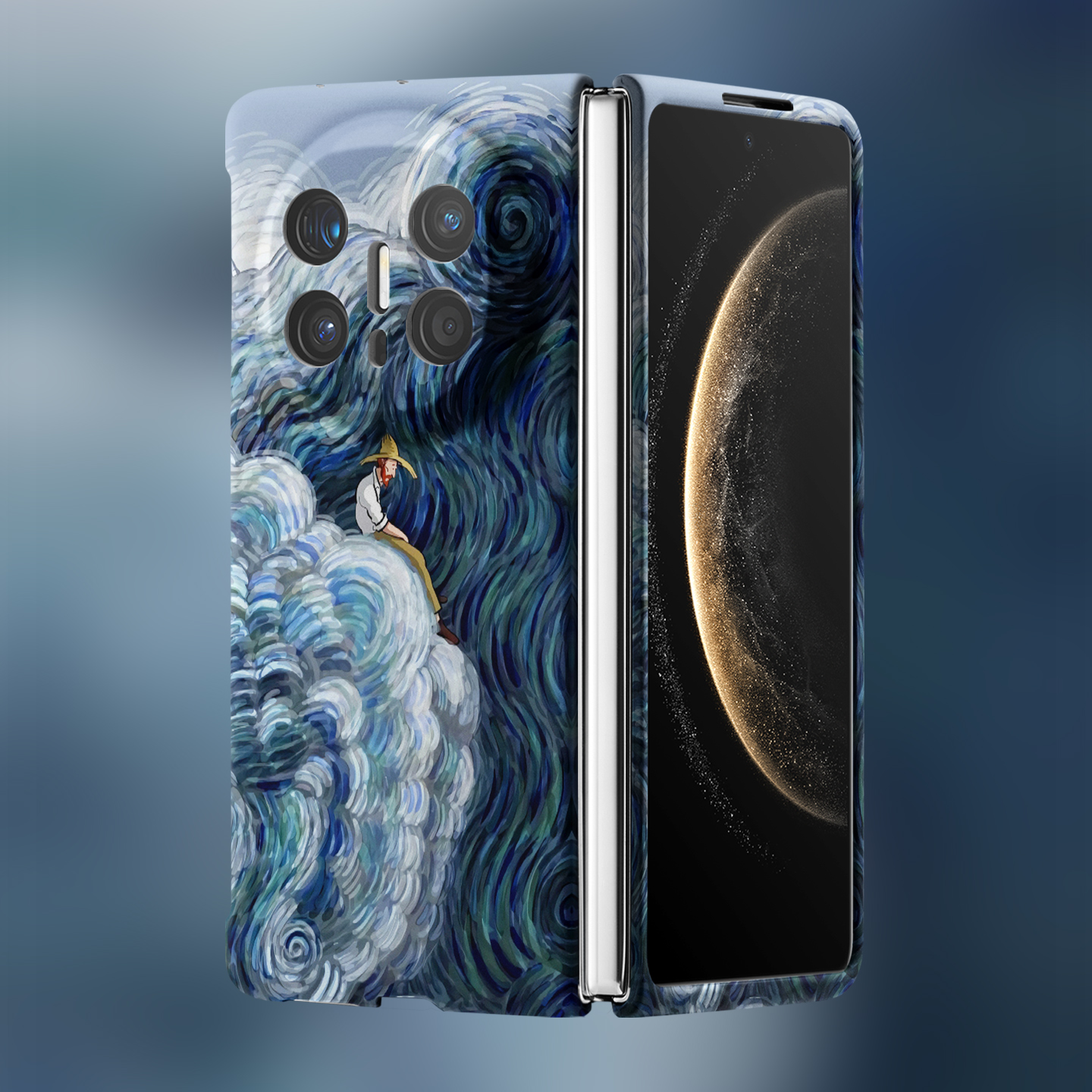 适用华为折叠屏强磁夜光小众