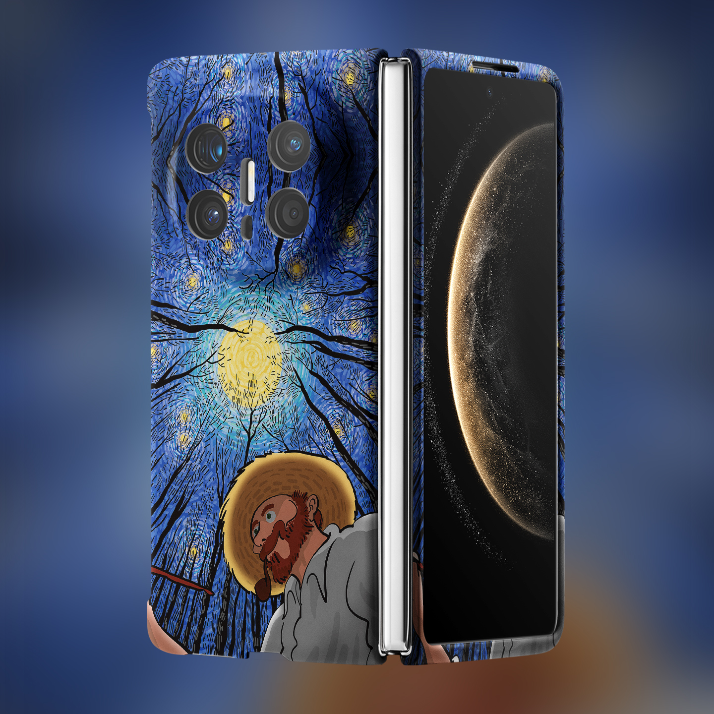 适用华为折叠屏强磁夜光小众