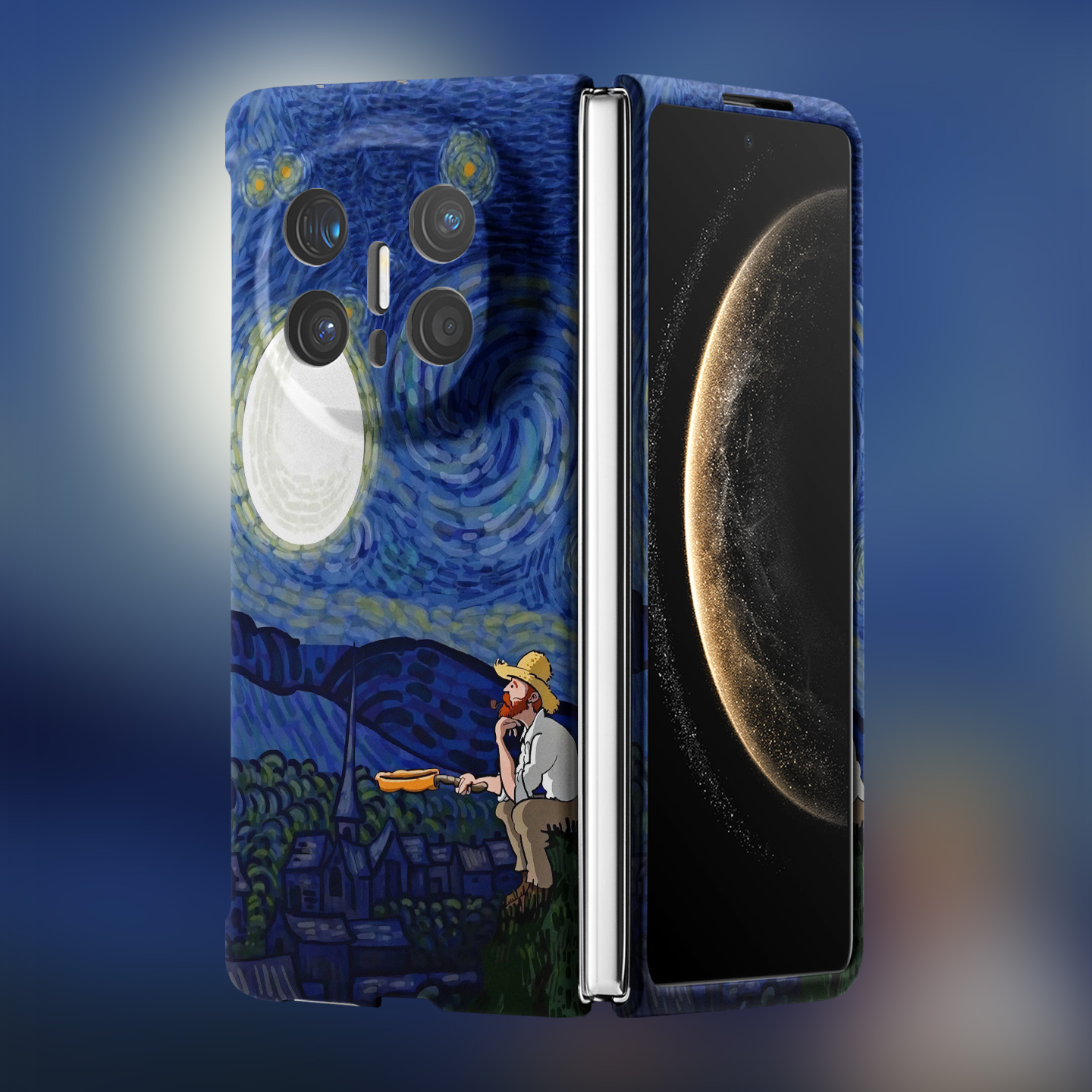 适用华为折叠屏强磁夜光小众