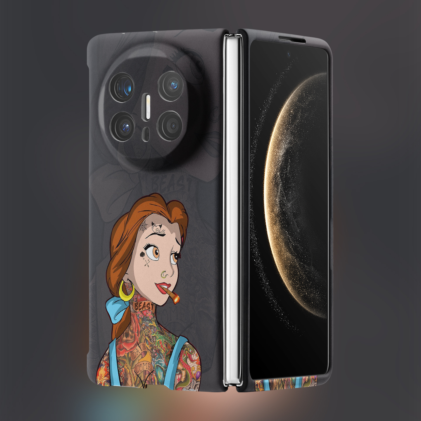 适用华为折叠屏强磁夜光小众