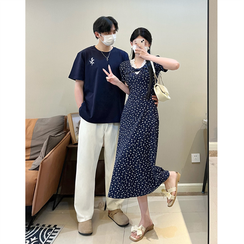 修身显瘦法式气质春夏碎花长裙