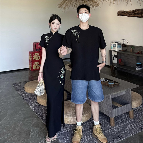 新中式刺绣国风高级感旗袍裙子