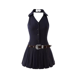 小众设计感情侣装夏季2025韩版短袖T恤女连衣裙法式一裙一衣ins潮