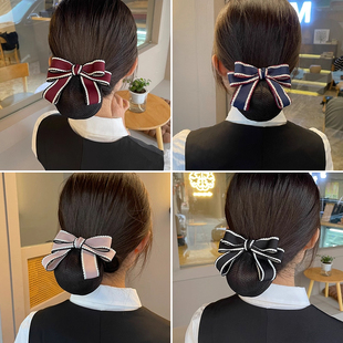 银行领花头花职业农行空姐邮政蝴蝶结麦当劳建行衬衫领结女配饰品