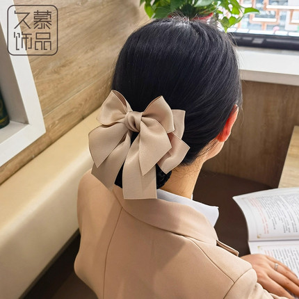 头花女网兜职业护士盘头发蝴蝶结空姐工作发网头饰发饰2024年新款